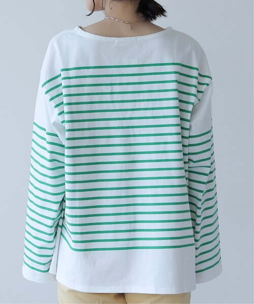 frames RAY CASSIN(フレームスレイカズン)の「ビッグパネルボーダーTシャツ(Tシャツ/カットソー・レディース・ブラック/ピンク/イエロー/グリーン/ネイビー系・FREE)」の16枚目の写真