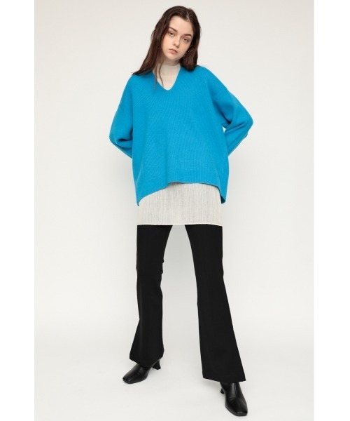 SLY(スライ)の「SHEER TUNIC TOPS シアートニック トップス(Tシャツ/カットソー・レディース・ライム/アイボリー/ブラック・FREE)」の9枚目の写真