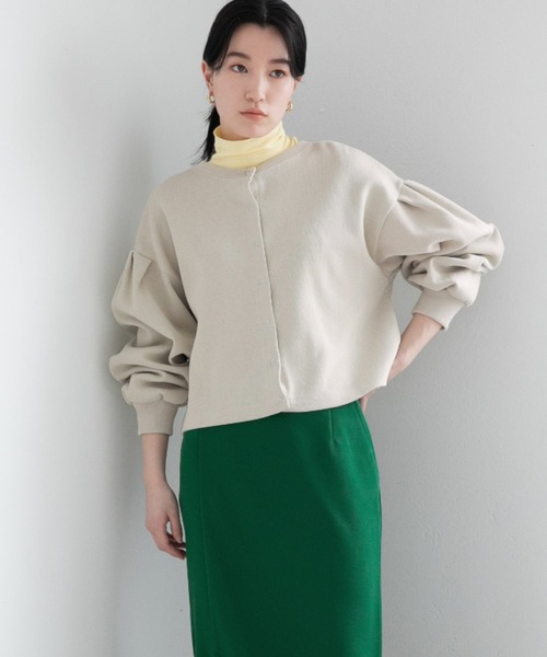 LOWRYS FARM（ローリーズファーム）の「２ＷＡＹサカリバスナップカーディガン　265518（カーディガン/ボレロ・レディース・ブラック/ピンク/オレンジ/アイボリー・FREE）」の2枚目の写真