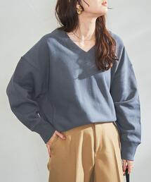 ヘビー裏毛Vネックスウェット