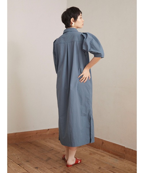 armonia(アルモニーア)の「armonia.衿付き前ボタンワンピース(ワンピース・レディース・オフホワイト/サックスブルー/ブルー・FREE)」の13枚目の写真