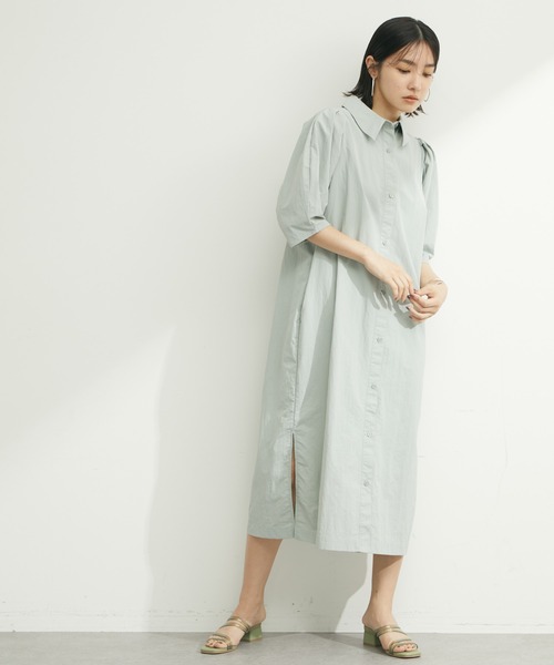 armonia(アルモニーア)の「armonia.衿付き前ボタンワンピース(ワンピース・レディース・オフホワイト/サックスブルー/ブルー・FREE)」の22枚目の写真