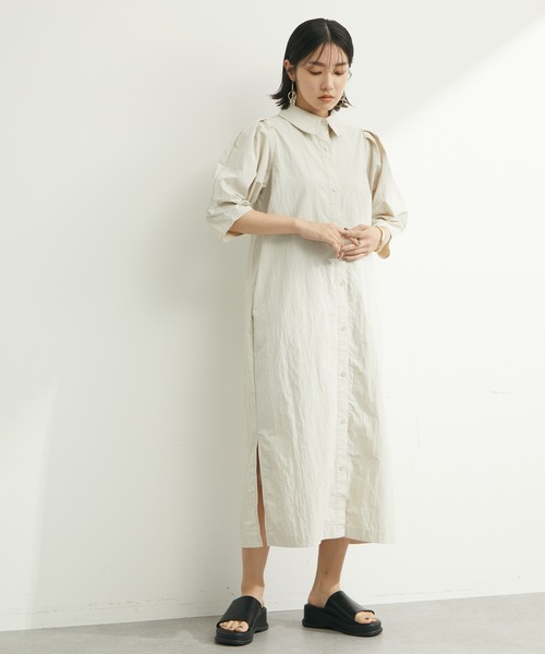 armonia(アルモニーア)の「armonia.衿付き前ボタンワンピース(ワンピース・レディース・オフホワイト/サックスブルー/ブルー・FREE)」の21枚目の写真