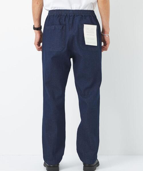 green label relaxing(グリーンレーベルリラクシング)の「コットン/ポリウレタン デニム PLAY PANTS パンツ -ウォッシャブル-(デニムパンツ・メンズ・ホワイト/ネイビー・S/M/L/XL)」の9枚目の写真