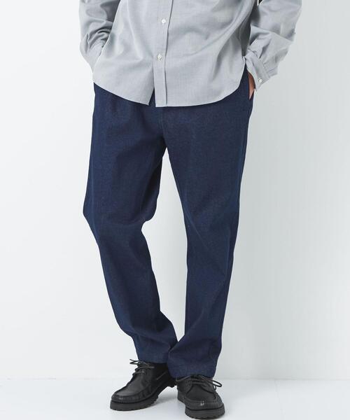 green label relaxing(グリーンレーベルリラクシング)の「コットン/ポリウレタン デニム PLAY PANTS パンツ -ウォッシャブル-(デニムパンツ・メンズ・ホワイト/ネイビー・S/M/L/XL)」の10枚目の写真