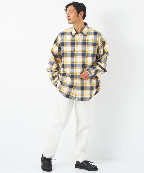 green label relaxing(グリーンレーベルリラクシング)の「コットン/ポリウレタン デニム PLAY PANTS パンツ -ウォッシャブル-(デニムパンツ・メンズ・ホワイト/ネイビー・S/M/L/XL)」の12枚目の写真