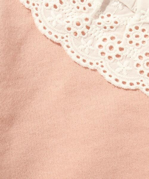 SHOO・LA・RUE（シューラルー）の「◆【90-130cm】衿レース裏毛トレーナー（スウェット・キッズ・アイボリー/ピンク系/サックスブルー・11/12/09/10/13）」の13枚目の写真