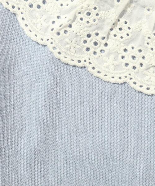 SHOO・LA・RUE（シューラルー）の「◆【90-130cm】衿レース裏毛トレーナー（スウェット・キッズ・アイボリー/ピンク系/サックスブルー・11/12/09/10/13）」の15枚目の写真