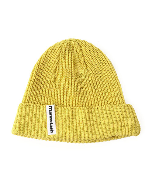 MANASTASH（マナスタッシュ）の「MANASTASH/マナスタッシュ　COTTON BEANIE コットンビーニー 7119037 ニットキャップ（ニットキャップ/ビーニー・メンズ・キナリ/ライム/インディゴブルー/グレー/ブラック・FREE）」の4枚目の写真