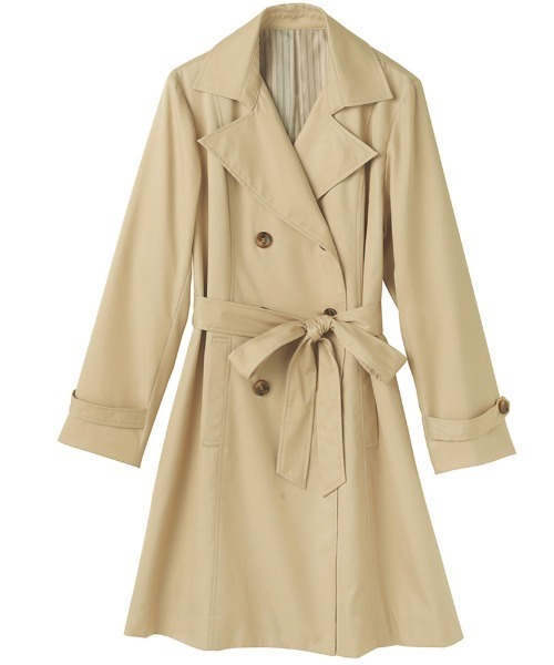 RANAN（ラナン）の「花粉対策！ベーシックトレンチコート（トレンチコート・レディース・ブルー/ネイビー/ベージュ/アイボリー・LL/L/M）」の12枚目の写真