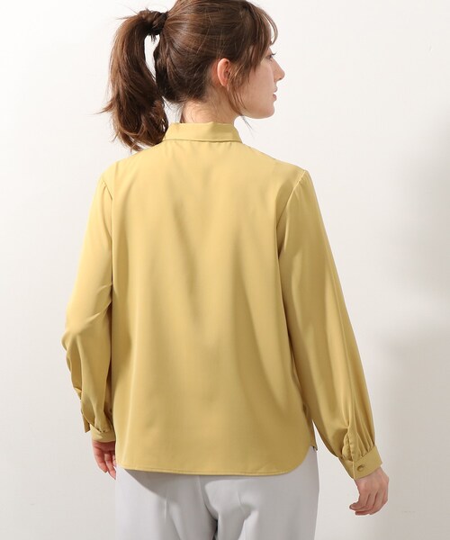 DRESKIP（ドレスキップ）の「◆ボウタイブラウス（シャツ/ブラウス・レディース・グリーン系/イエロー系その他/ブラック/オフホワイト・02/04/03）」の21枚目の写真