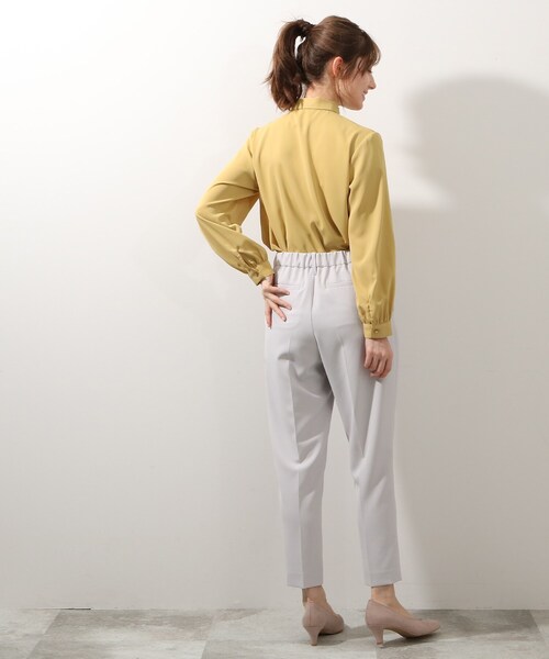 DRESKIP（ドレスキップ）の「◆ボウタイブラウス（シャツ/ブラウス・レディース・グリーン系/イエロー系その他/ブラック/オフホワイト・02/04/03）」の20枚目の写真