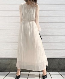 Q | クリンクルシアーワンピース(ワンピース)