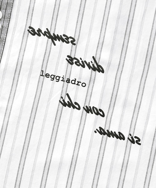 osharewalker（オシャレウォーカー）の「【廃盤】『フォトプリントストライプ柄シャツ』（シャツ/ブラウス・レディース・ライトグレー・1/2）」の16枚目の写真