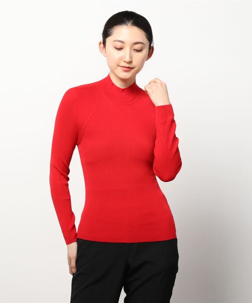 Banana Republic(バナナリパブリック)の「リブ モックネック セータートップス(ニット/セーター・レディース・ブラック/オフホワイト/レッド・S/M/XS/L)」の16枚目の写真