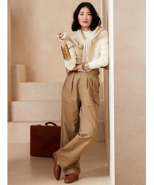 Banana Republic(バナナリパブリック)の「リブ モックネック セータートップス(ニット/セーター・レディース・ブラック/オフホワイト/レッド・S/M/XS/L)」の12枚目の写真