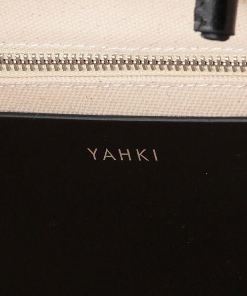 YAHKI(ヤーキ)の「<YAHKI>キャンバス スクエアミドル トートバッグ(トートバッグ・レディース・ブラック/グレー・FREE)」の7枚目の写真