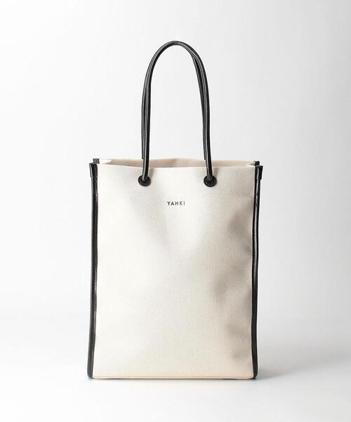 YAHKI(ヤーキ)の「<YAHKI>キャンバス スクエアミドル トートバッグ(トートバッグ・レディース・ブラック/グレー・FREE)」の13枚目の写真