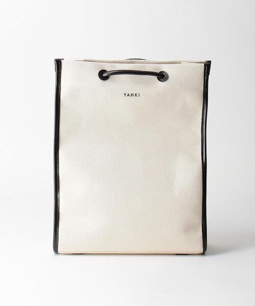 YAHKI(ヤーキ)の「<YAHKI>キャンバス スクエアミドル トートバッグ(トートバッグ・レディース・ブラック/グレー・FREE)」の14枚目の写真