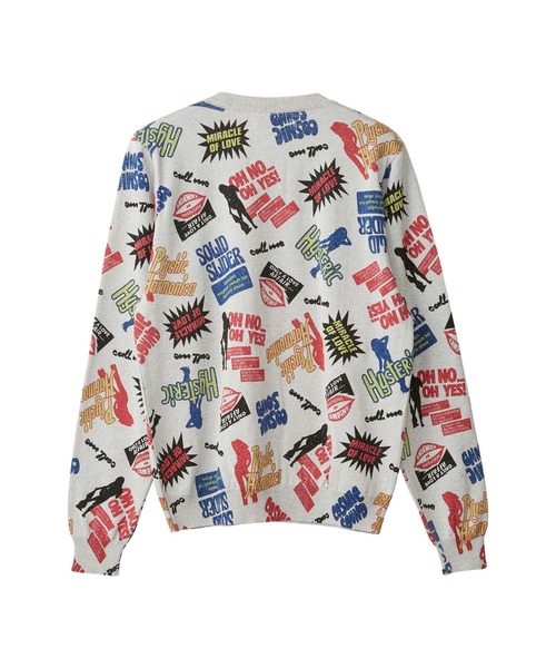 HYSTERIC GLAMOUR(ヒステリックグラマー)の「HYSTERIC DISCO柄 カーディガン(カーディガン/ボレロ・レディース・パープル/ブルー/トップグレー・FREE)」の4枚目の写真