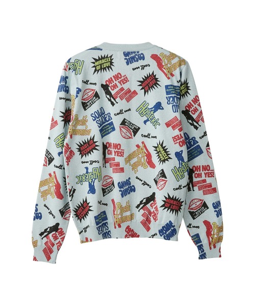 HYSTERIC GLAMOUR(ヒステリックグラマー)の「HYSTERIC DISCO柄 カーディガン(カーディガン/ボレロ・レディース・パープル/ブルー/トップグレー・FREE)」の5枚目の写真