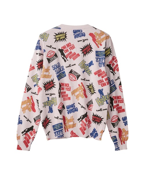 HYSTERIC GLAMOUR(ヒステリックグラマー)の「HYSTERIC DISCO柄 カーディガン(カーディガン/ボレロ・レディース・パープル/ブルー/トップグレー・FREE)」の6枚目の写真