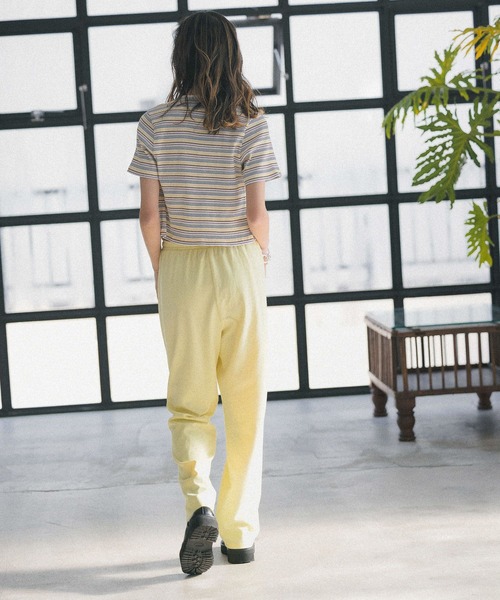 PBLIM（ページボーイリム）の「【PAGEBOYLIM】マルチボーダーセット（カーディガン/ボレロ・レディース・ホワイト系その他/ブラウン系その他/グリーン系その他・FREE）」の5枚目の写真