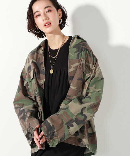ROTHCO（ロスコ）の「【ROTHCO/ロスコ】BDU シャツブルゾン（ブルゾン・レディース・ブラック/グリーン系その他4/オリーブ・LARGE）」の3枚目の写真