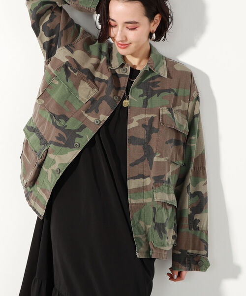 ROTHCO（ロスコ）の「【ROTHCO/ロスコ】BDU シャツブルゾン（ブルゾン・レディース・ブラック/グリーン系その他4/オリーブ・LARGE）」の9枚目の写真