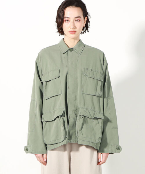 ROTHCO（ロスコ）の「【ROTHCO/ロスコ】BDU シャツブルゾン（ブルゾン・レディース・ブラック/グリーン系その他4/オリーブ・LARGE）」の16枚目の写真