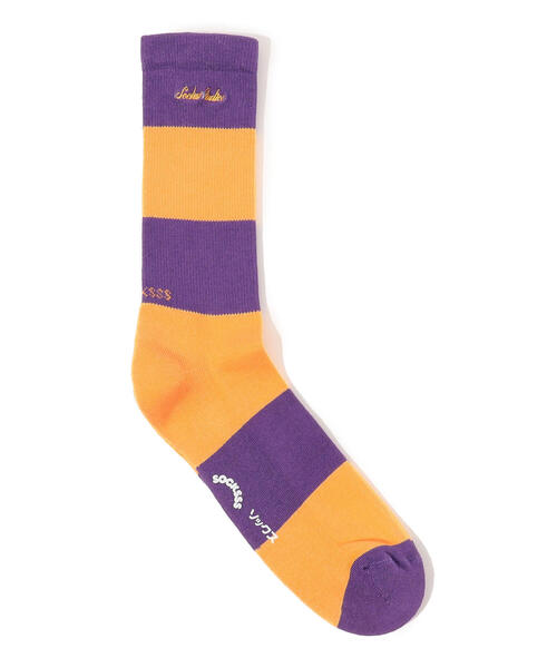 TOMORROWLAND (トゥモローランド)の「SOCKSSS DAFFY DUCK コットンナイロン ボーダーソックス(ソックス/靴下・レディース・ホワイト系その他/パープル系その他2・S/M)」の2枚目の写真