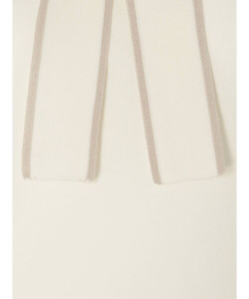 MERCURYDUO（マーキュリーデュオ）の「【To/】ボウタイ付ニット（ニット/セーター・レディース・ブラック/オフホワイト/ブルー・FREE）」の20枚目の写真