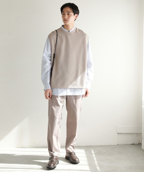 niko and...（ニコアンド）の「脇スリットカットベスト（ベスト・メンズ・ブラック/ブルー/スモーク・FREE）」の6枚目の写真