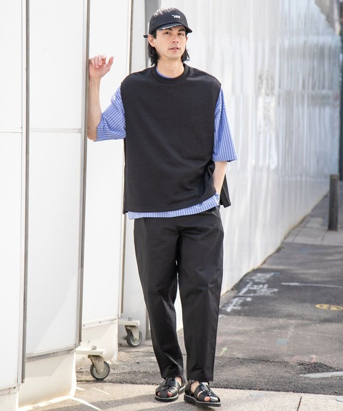 niko and...（ニコアンド）の「脇スリットカットベスト（ベスト・メンズ・ブラック/ブルー/スモーク・FREE）」の7枚目の写真