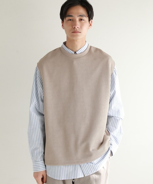 niko and...（ニコアンド）の「脇スリットカットベスト（ベスト・メンズ・ブラック/ブルー/スモーク・FREE）」の10枚目の写真