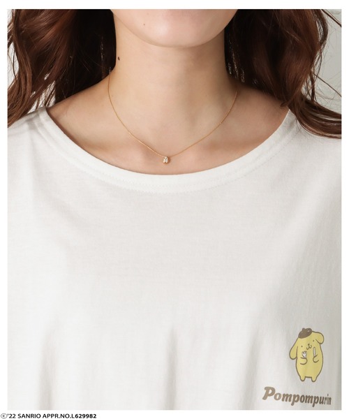 Mac-House(マックハウス)の「サンリオバックプリントドルマン半袖Tシャツ(Tシャツ/カットソー・レディース・ホワイト/オートミール/グリーン/ブラック・フリー)」の22枚目の写真
