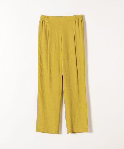 SHIPS any（シップス エニィ）の「SHIPS any: リネン ミックス イージー パンツ◇◇（その他パンツ・レディース・グリーン/ネイビー/ライトブルー/イエロー・36/38）」の5枚目の写真