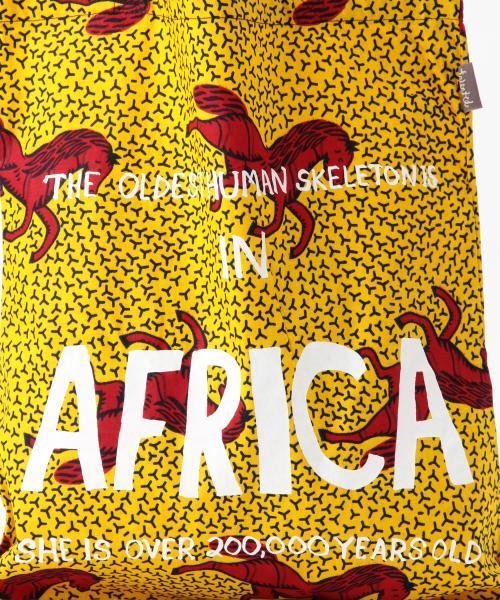 Ray BEAMS(レイビームス)の「Talented Totes / アフリカ プリント トートバッグ(トートバッグ・レディース・イエロー/ネイビー・ONE SIZE)」の3枚目の写真