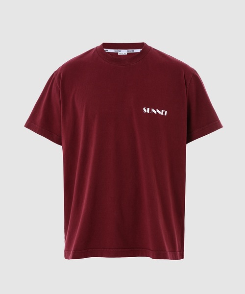 SUNNEI(スンネイ)の「MINI LOGO CLASSIC T-SHIRT(Tシャツ/カットソー・メンズ・ホワイト/ブルー/ライトグリーン/レッド系その他・S/M/L/XL)」の4枚目の写真