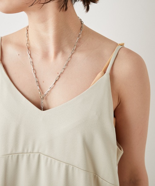 Omekashi（オメカシ）の「ストレッチサテンキャミワンピース（ワンピース・レディース・ブラック/ベージュ/ブルー・FREE）」の22枚目の写真