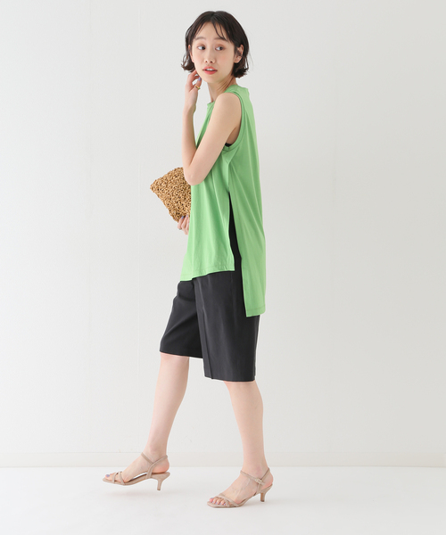 SLOBE IENA(スローブイエナ)の「【ESLOW/エスロー】 ORGANIC JERSEYカットソー(Tシャツ/カットソー・レディース・ホワイト/イエロー/グリーン・FREE)」の7枚目の写真