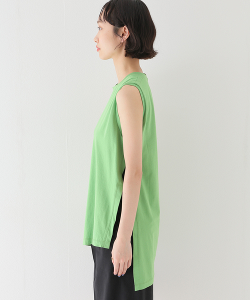 SLOBE IENA(スローブイエナ)の「【ESLOW/エスロー】 ORGANIC JERSEYカットソー(Tシャツ/カットソー・レディース・ホワイト/イエロー/グリーン・FREE)」の11枚目の写真