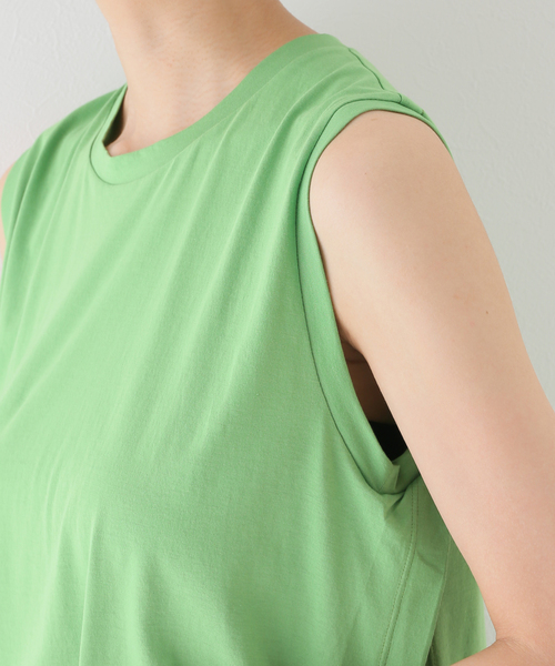SLOBE IENA(スローブイエナ)の「【ESLOW/エスロー】 ORGANIC JERSEYカットソー(Tシャツ/カットソー・レディース・ホワイト/イエロー/グリーン・FREE)」の16枚目の写真