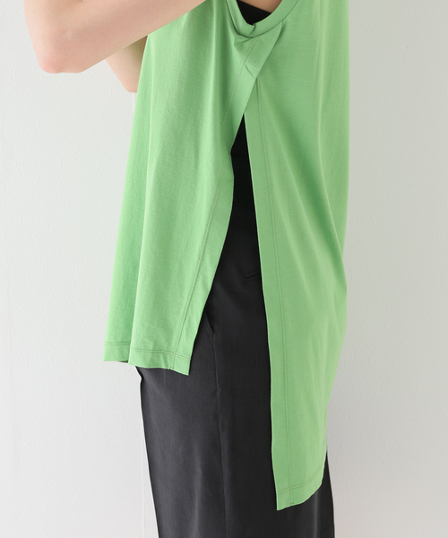 SLOBE IENA(スローブイエナ)の「【ESLOW/エスロー】 ORGANIC JERSEYカットソー(Tシャツ/カットソー・レディース・ホワイト/イエロー/グリーン・FREE)」の17枚目の写真