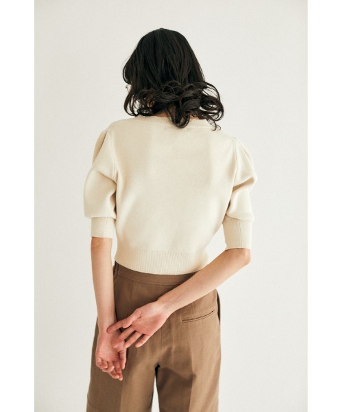 M_（エムアンダーバー）の「【M_】COMPACT KNIT トップス（ニット/セーター・レディース・アイボリー/ネイビー/ライトパープル・FREE）」の7枚目の写真