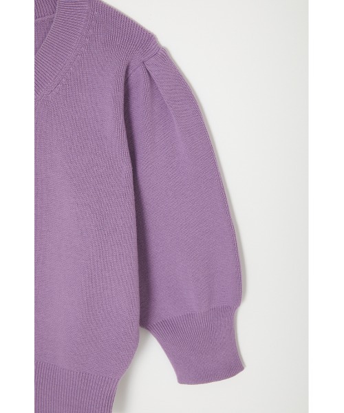 M_（エムアンダーバー）の「【M_】COMPACT KNIT トップス（ニット/セーター・レディース・アイボリー/ネイビー/ライトパープル・FREE）」の13枚目の写真