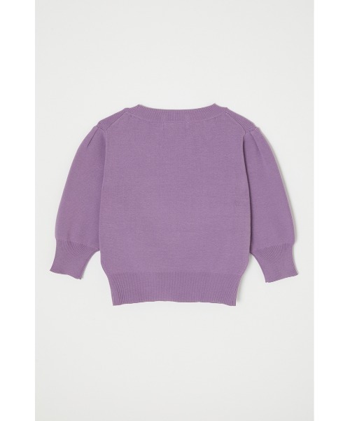 M_（エムアンダーバー）の「【M_】COMPACT KNIT トップス（ニット/セーター・レディース・アイボリー/ネイビー/ライトパープル・FREE）」の16枚目の写真