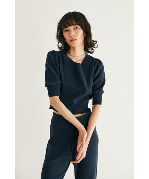 M_（エムアンダーバー）の「【M_】COMPACT KNIT トップス（ニット/セーター・レディース・アイボリー/ネイビー/ライトパープル・FREE）」の18枚目の写真