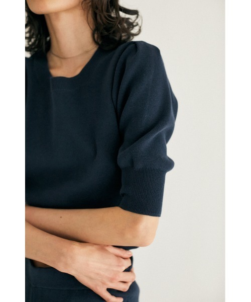 M_（エムアンダーバー）の「【M_】COMPACT KNIT トップス（ニット/セーター・レディース・アイボリー/ネイビー/ライトパープル・FREE）」の21枚目の写真