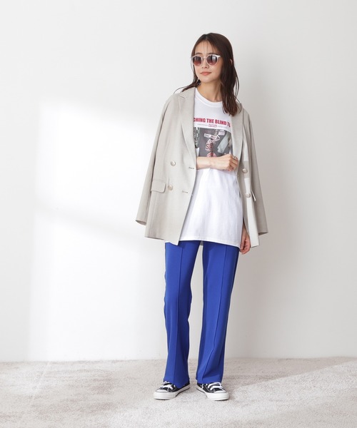 N.（N. Natural Beauty Basic）（エヌエヌナチュラルビューティーベーシック）の「【S Size Line】◆リスタビュールテーラードダブルジャケット（テーラードジャケット・レディース・ベージュ/ネイビー・SMALL/MEDIUM）」の4枚目の写真